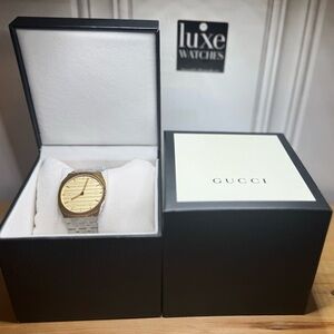 Gucci Men's Two-Tone Gold and Silver Watch